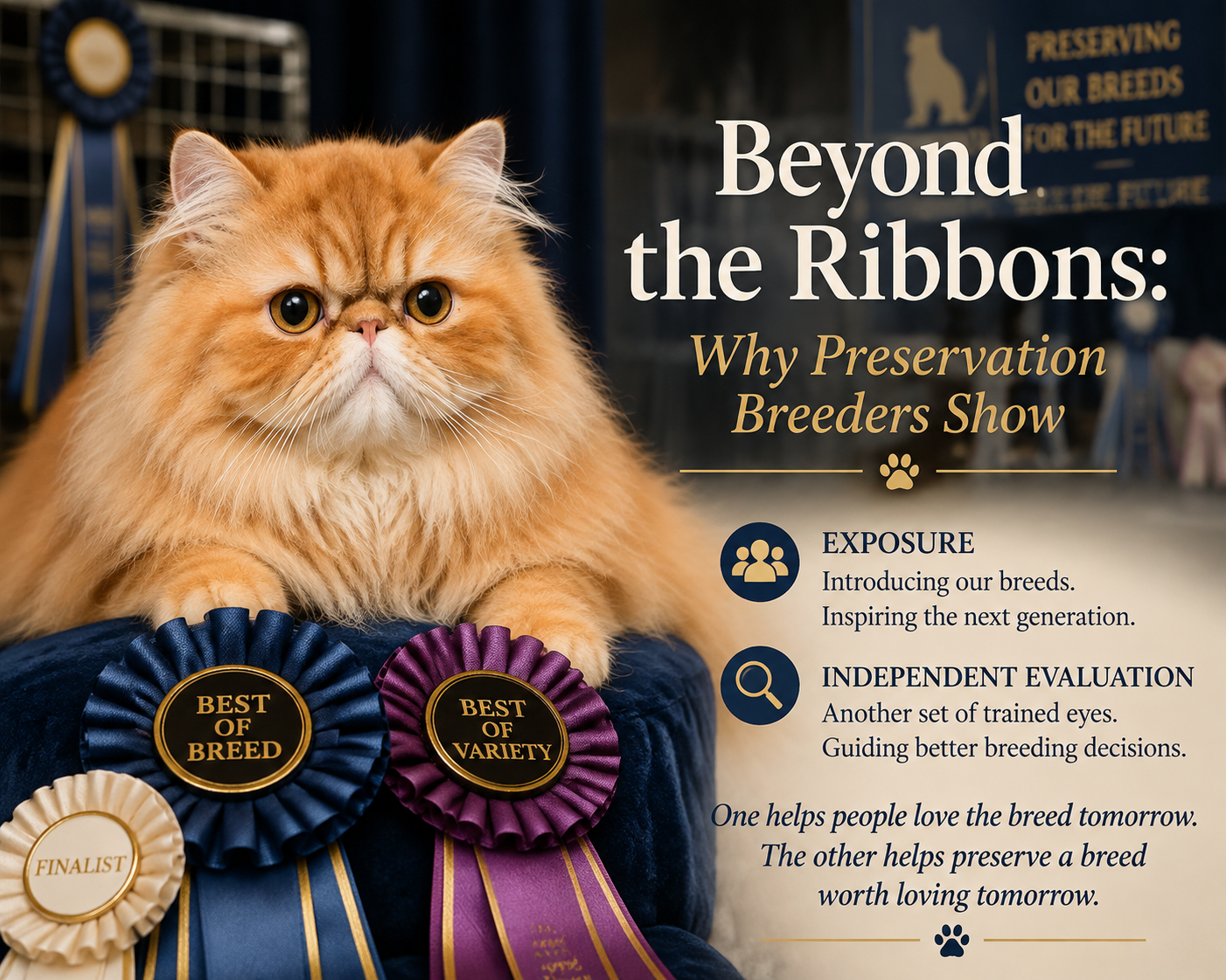 Beyond the Ribbons: Why Preservation Breeders Show